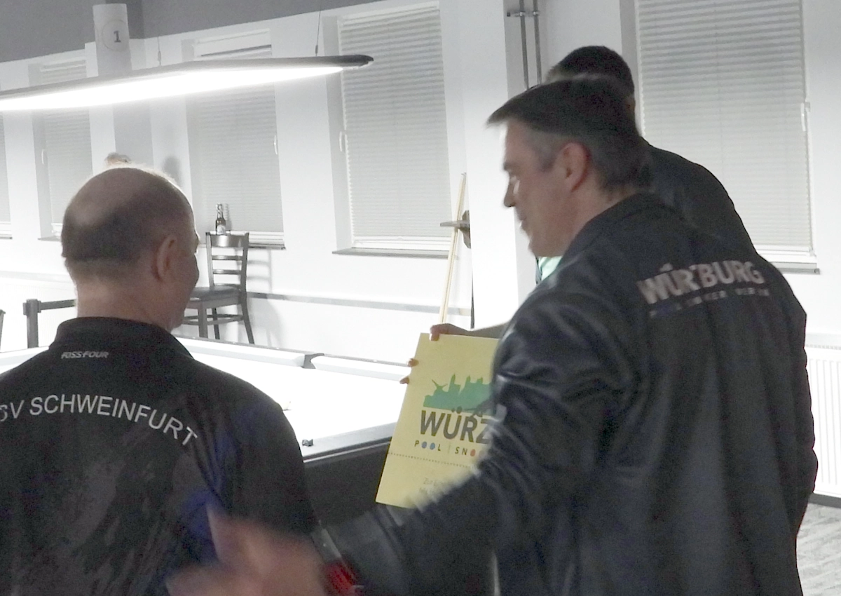 Glückwunsch vom PSV Würzburg an unseren Sportwart Gerhard Werner