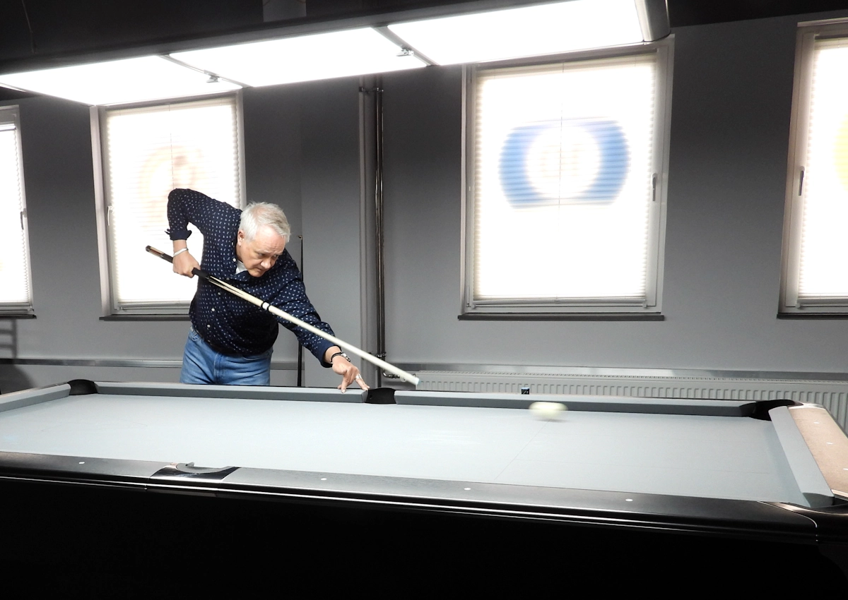 Ralph Eckert beim Bandentest