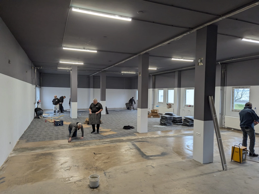 Renovierung Fußboden Vereinsheim