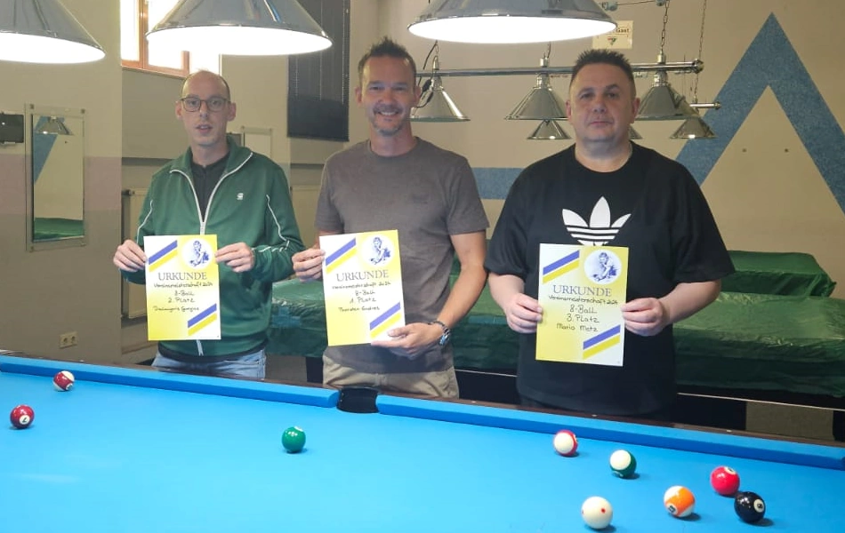 Sieger 8-Ball Vereinsmeisterschaft